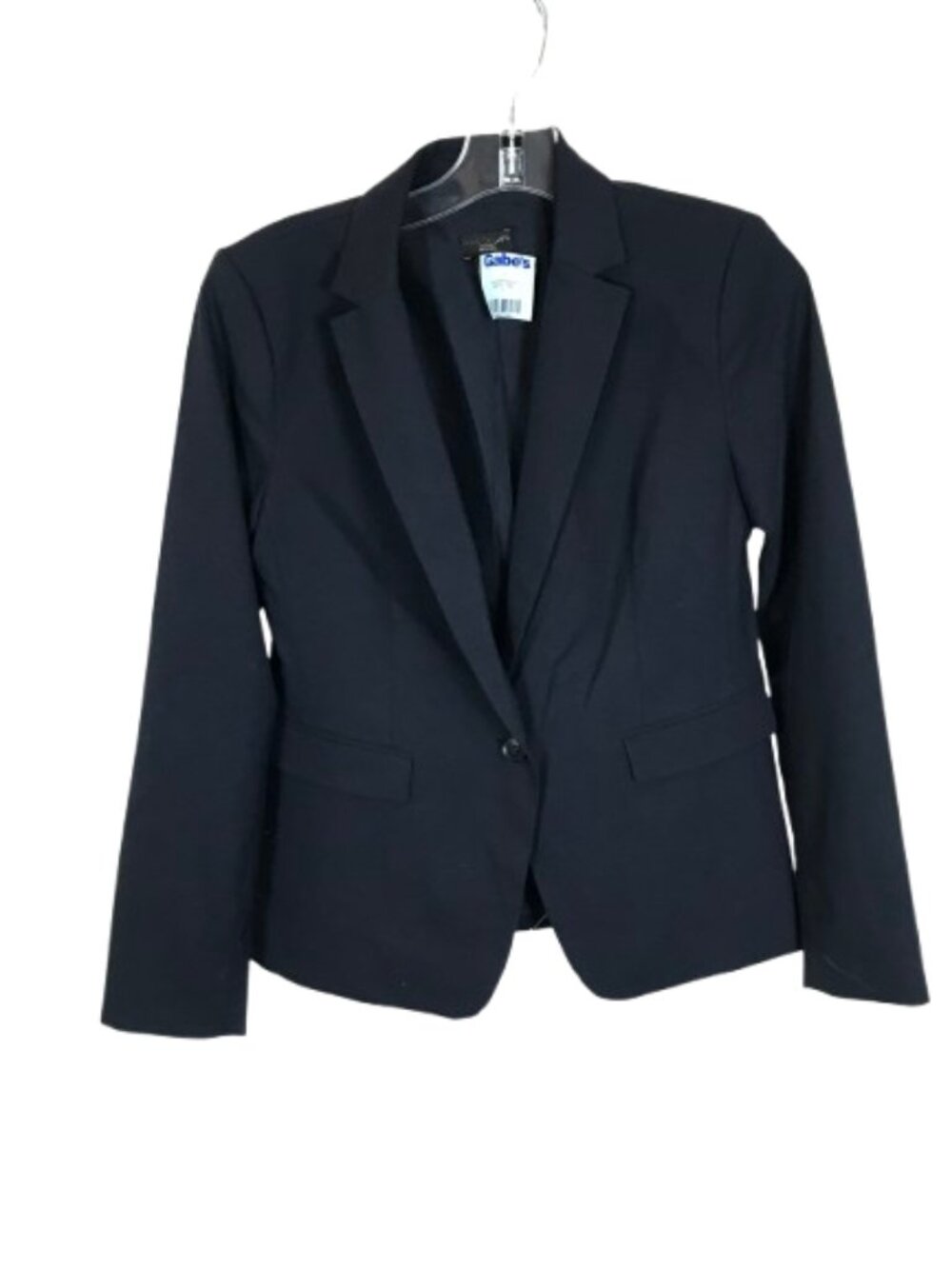 NWT Ann Taylor Factory Petite Size 4 4P Navy Blue One-Button Blazer Jacket NEW
